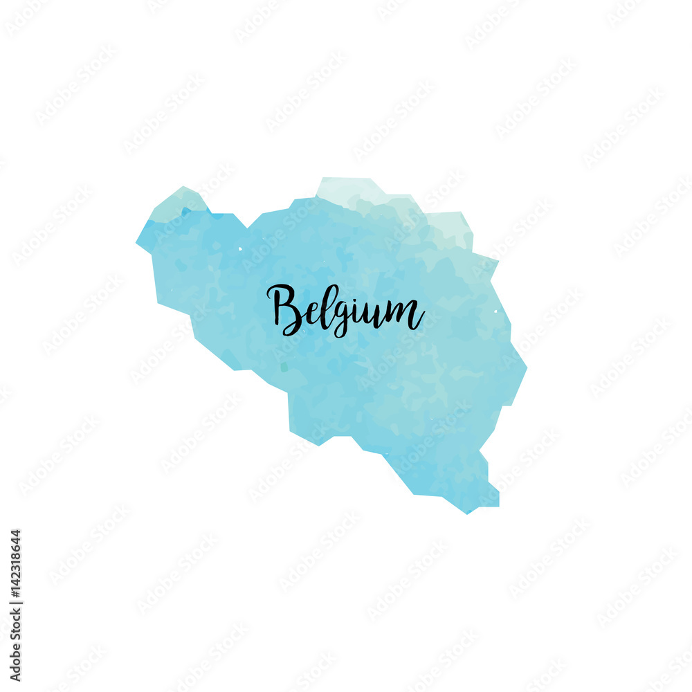 Abstract Belgium map