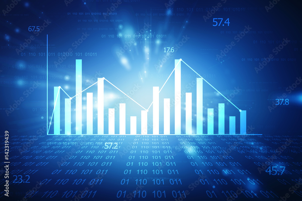 Stock market online business concept. business Graph Stock market online business concept. business Graph
