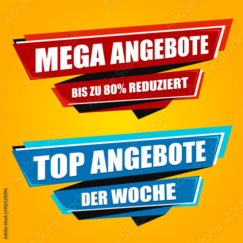 Mega Angebote - Mega Sale origami banners