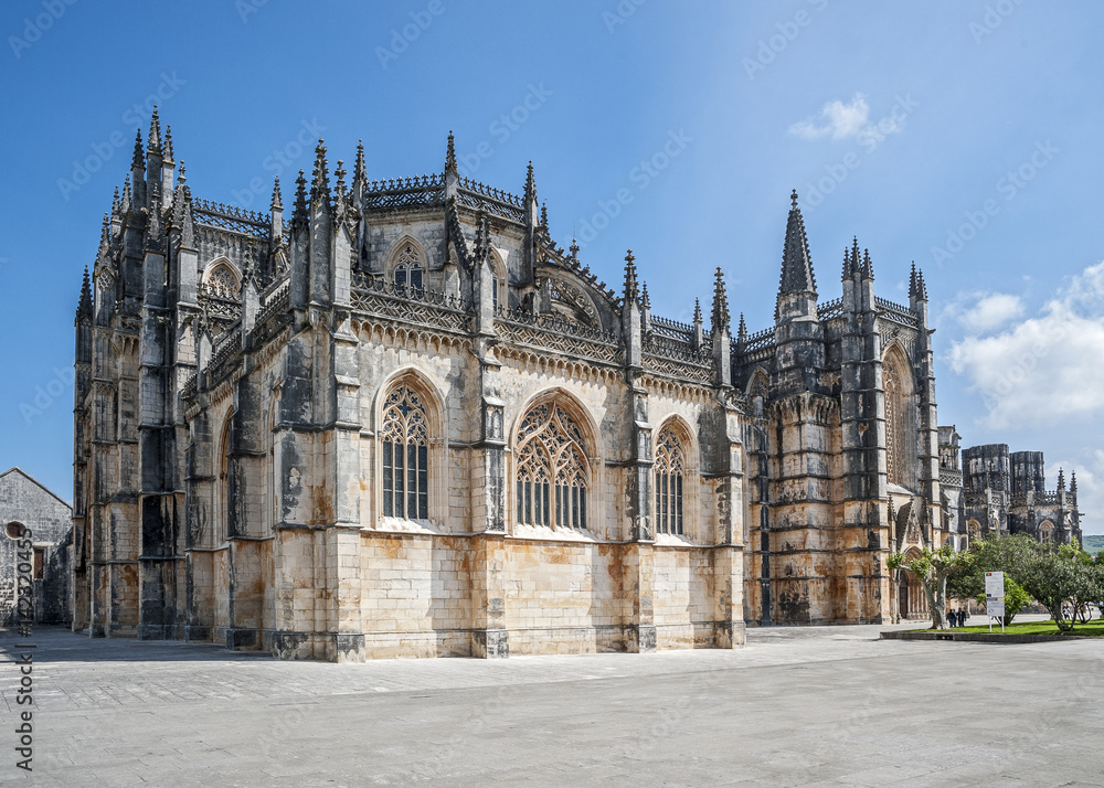 Portugal, Batalha. Monastery of Santa Maria da Vitoria , and better known to us all as da Batalha Monastery,  one of the most beautiful works of Portuguese and European architecture