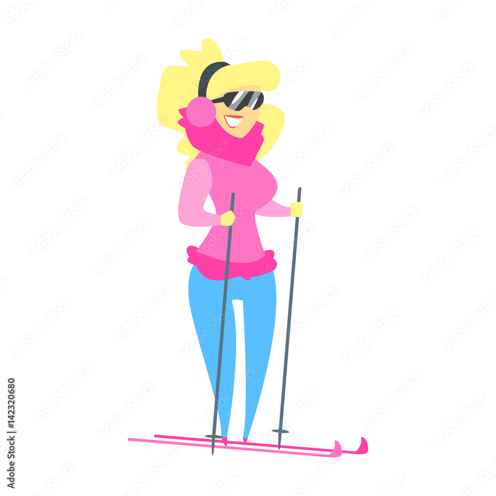 Millionaire Rich Man Trophy Wife On Ski In Mountain Resort ,Funny Cartoon Character Lifestyle Situation Millionaire Rich Man Trophy Wife On Ski In Mountain Resort ,Funny Cartoon Character Lifestyle Situation