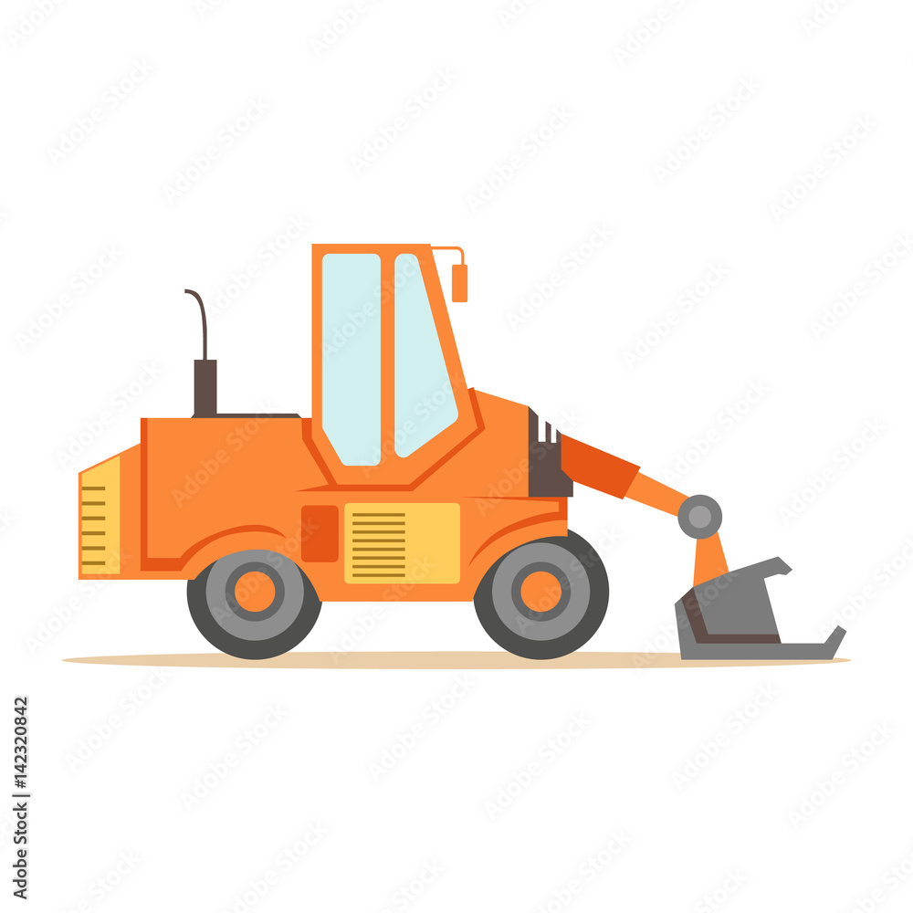 Bulldozer Loader Truck Machine , Part Of Roadworks And Construction Site Series Of Vector Illustrations Bulldozer Loader Truck Machine , Part Of Roadworks And Construction Site Series Of Vector Illustrations