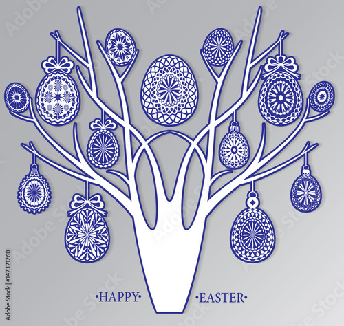 Easter tree with Easter Eggs.