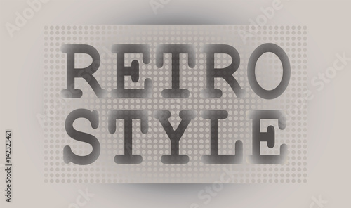 Retro. Text. Signature. Retro style pop art. Vintage vector font for labels, headers, posters etc.