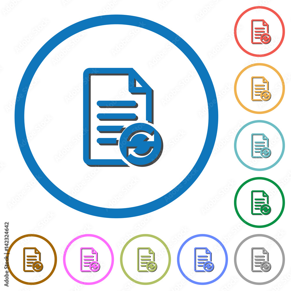 Refresh document icons with shadows and outlines Refresh document icons with shadows and outlines