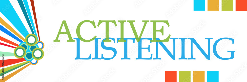 Active Listening Colorful Graphics Horizontal 