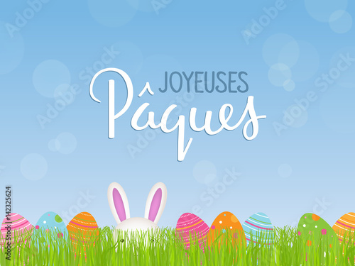 Carte « JOYEUSES PAQUES »