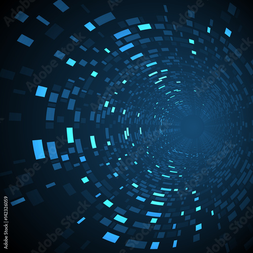 Abstract future technology concept, cyber hi-tech background. Science futuristic design