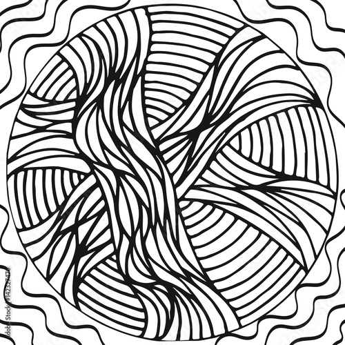 Abstract hand drawn background. Doodle pattern