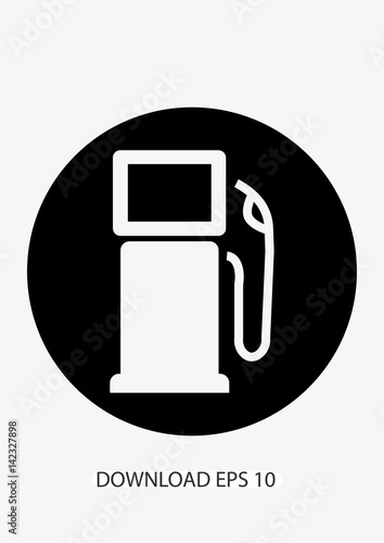 Gas station icon, Vector