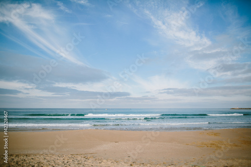 Fu  abdr  cke im Sand am Meer