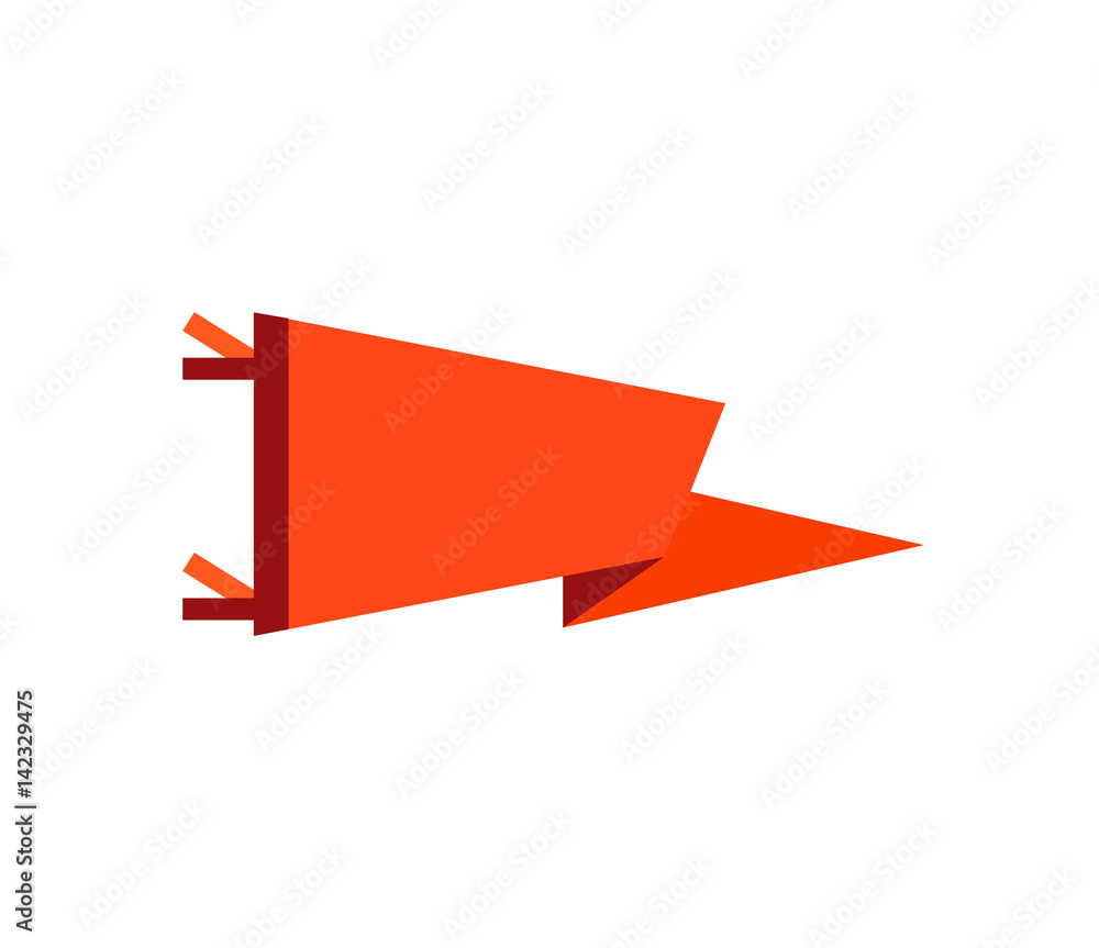 Adventure pennant in flat style. Flag Icon vector illustration. Adventure pennant in flat style. Flag Icon vector illustration.