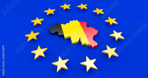 Belgien und Europa - Sitz des Parlaments in Brüssel