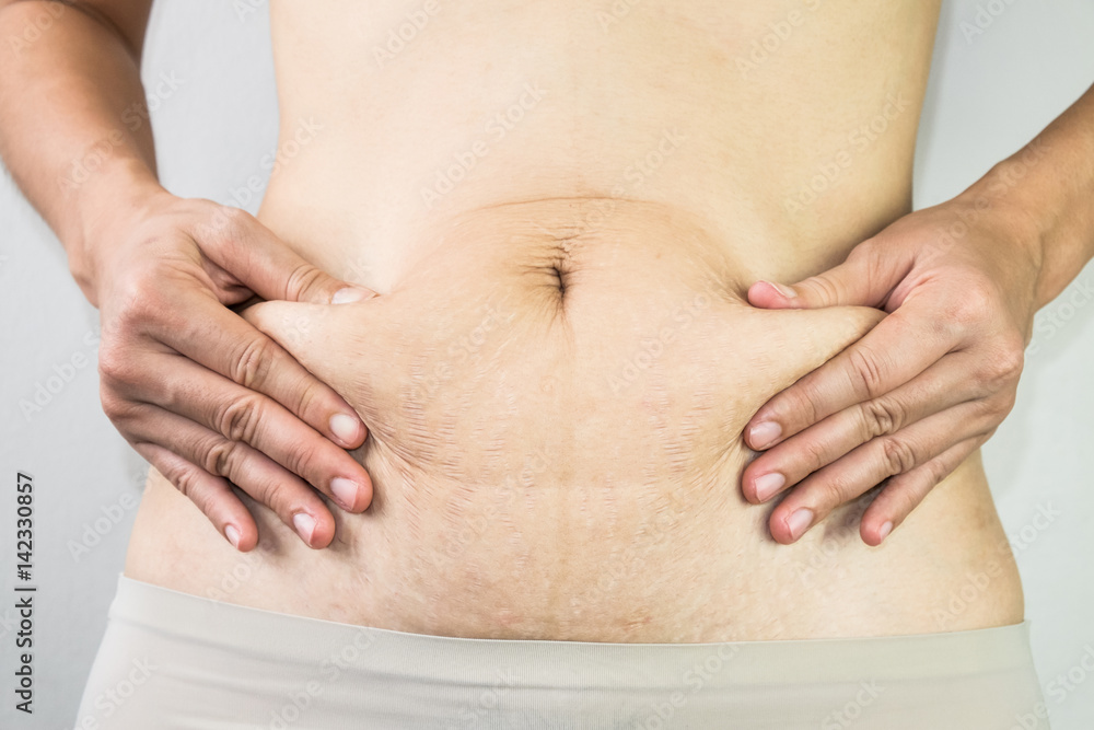 woman with Belly pattern woman with Belly pattern