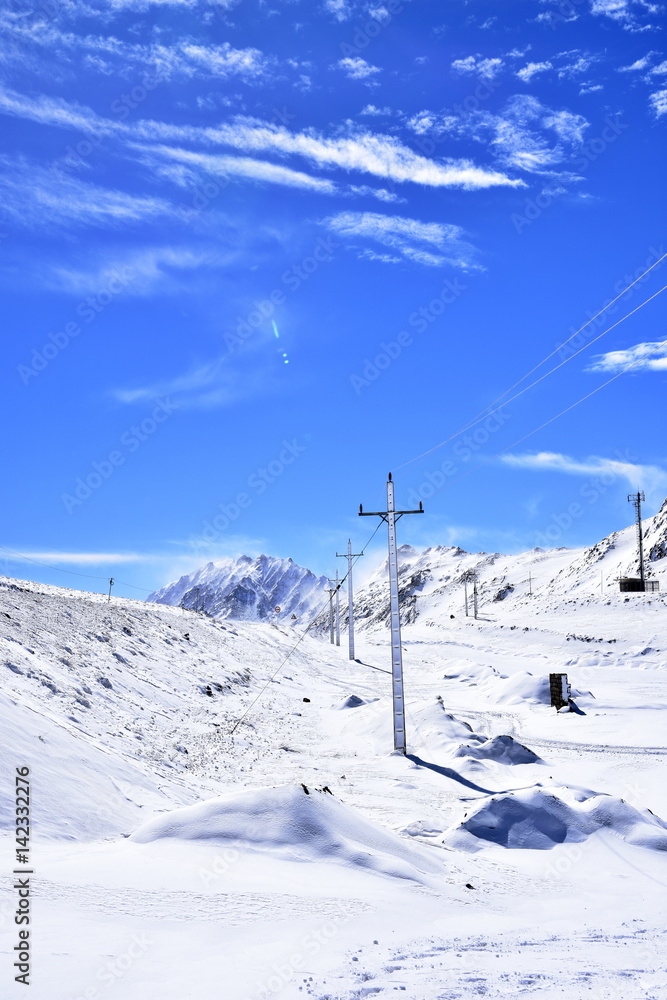 Barf Anbar, Fereydunshahr ski resort, Esfahan, Iran in the spring time Barf Anbar, Fereydunshahr ski resort, Esfahan, Iran in the spring time
