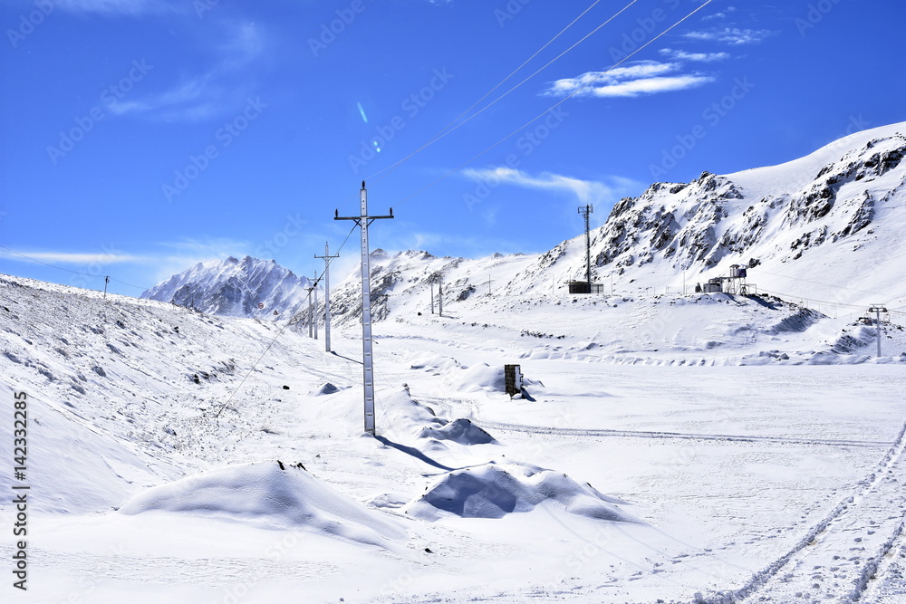 Barf Anbar, Fereydunshahr ski resort, Esfahan, Iran in the spring time Barf Anbar, Fereydunshahr ski resort, Esfahan, Iran in the spring time
