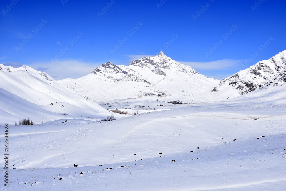 Barf Anbar, Fereydunshahr ski resort, Esfahan, Iran in the spring time