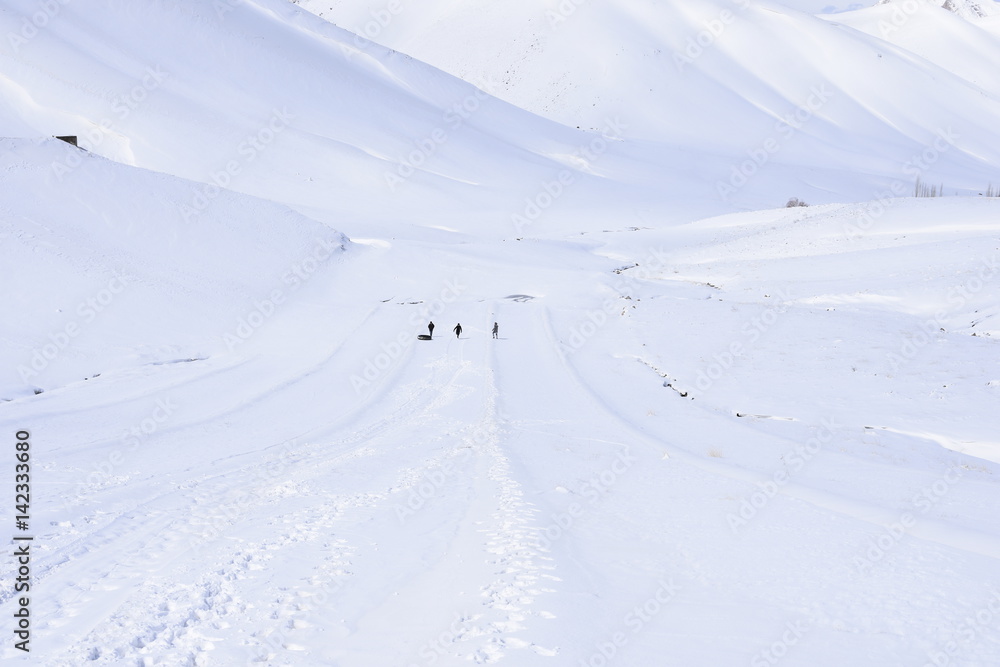 Barf Anbar, Fereydunshahr ski resort, Esfahan, Iran in the spring time