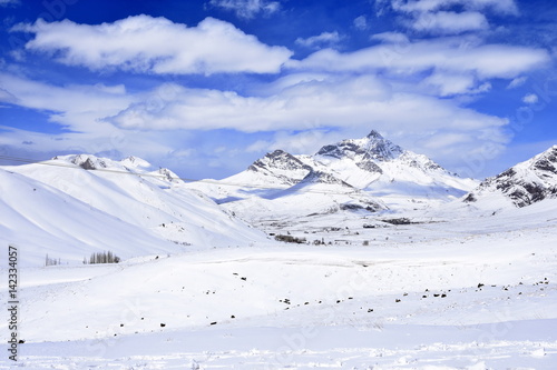 Barf Anbar, Fereydunshahr ski resort, Esfahan, Iran in the spring time