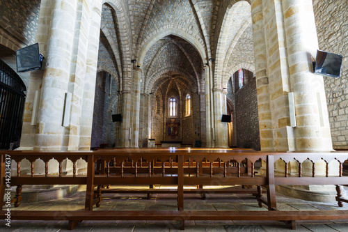 Inside of the Santo Toribio de Liebana monastery, Potes, Cantabria, Spain photo