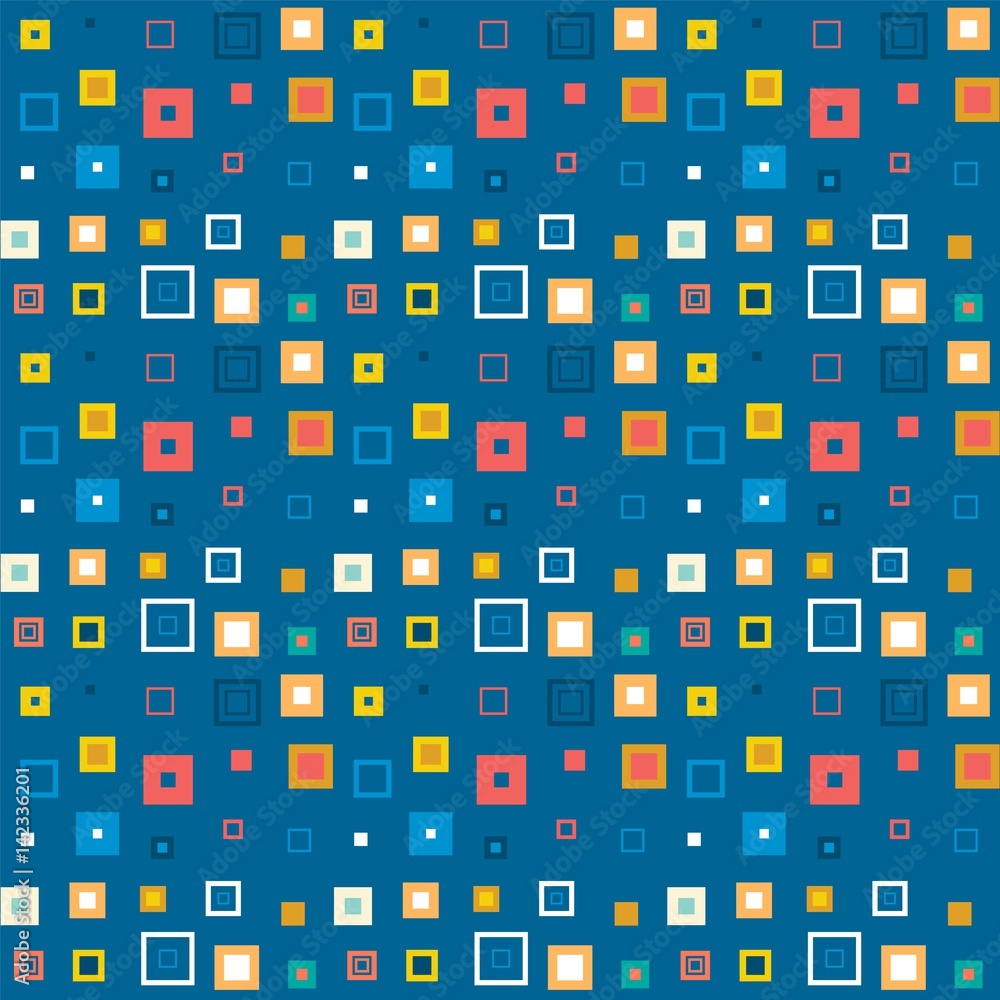 Art geometric pattern from different rectangles. Modern colorful background for your business slide presentation. Vector illustration Art geometric pattern from different rectangles. Modern colorful background for your business slide presentation. Vector illustration