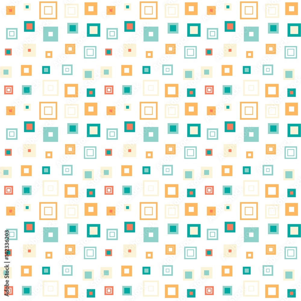 Art geometric pattern from different rectangles. Modern colorful background for your business slide presentation. Vector illustration Art geometric pattern from different rectangles. Modern colorful background for your business slide presentation. Vector illustration
