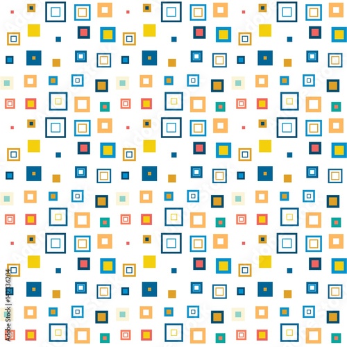 Art geometric pattern from different rectangles. Modern colorful background for your business slide presentation. Vector illustration