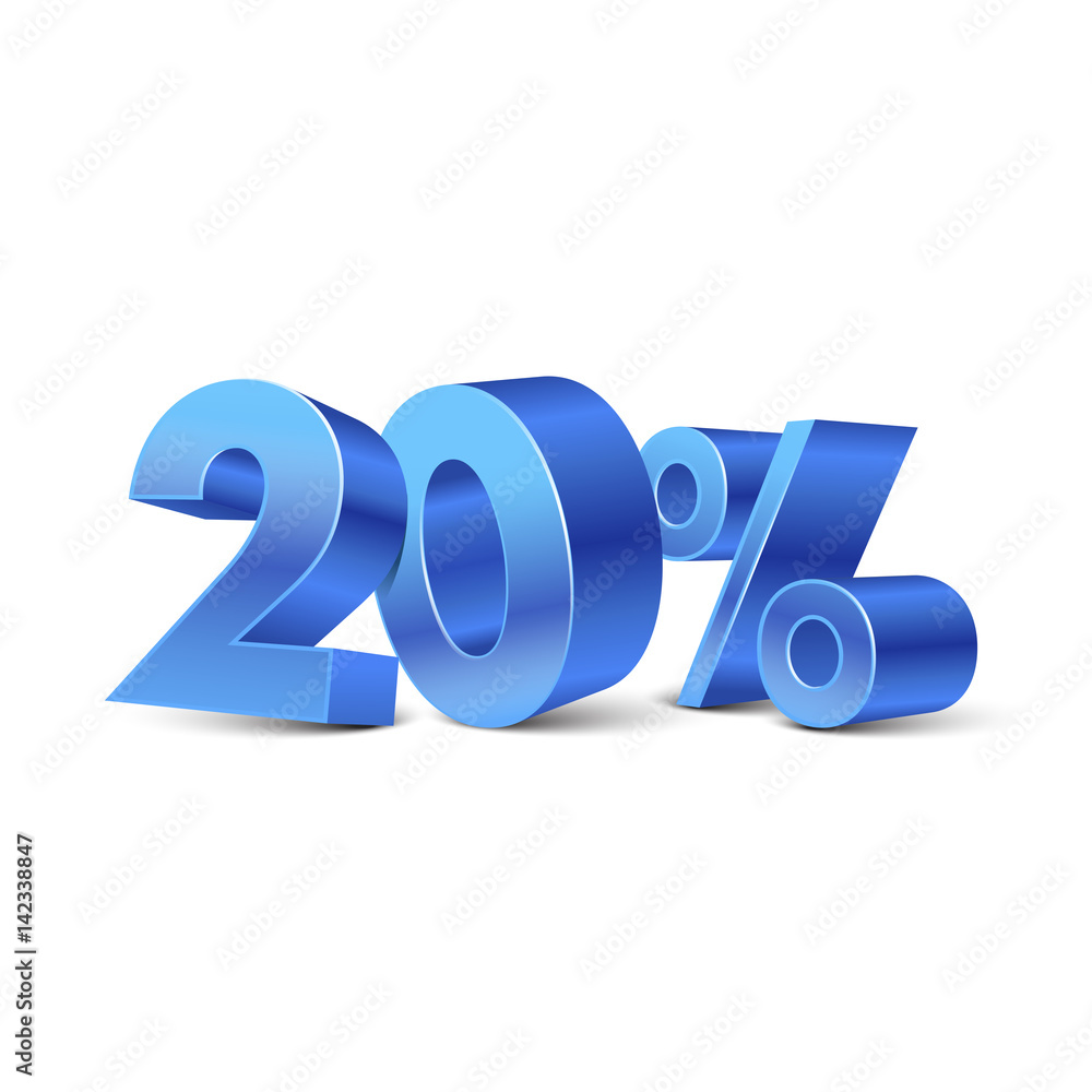 Big blue shinny numbers in 3D Big blue shinny numbers in 3D