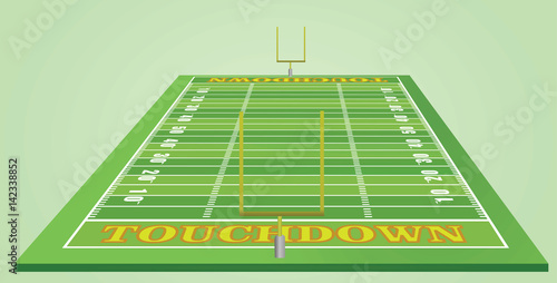 American football field vector