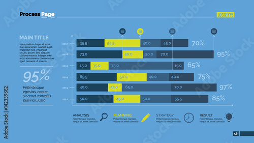 Horizontal Bar Chart Slide Template
