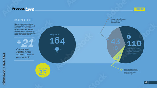 Two Circular Charts Slide Template