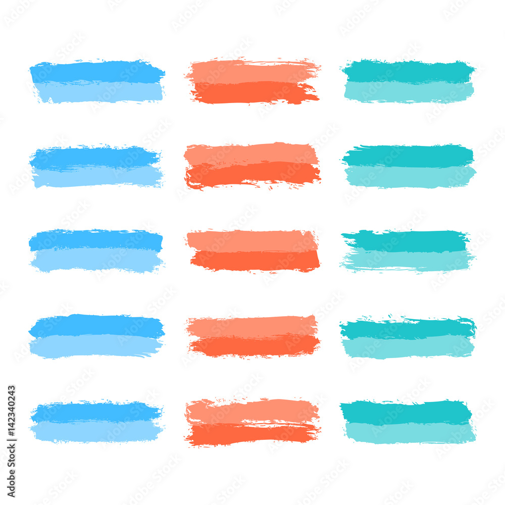 Set Tint Brushstroke Paint Set Tint Brushstroke Paint