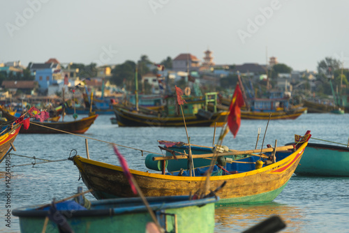 Fishing village in Mui Ne  Vietnam  Southeast Asia