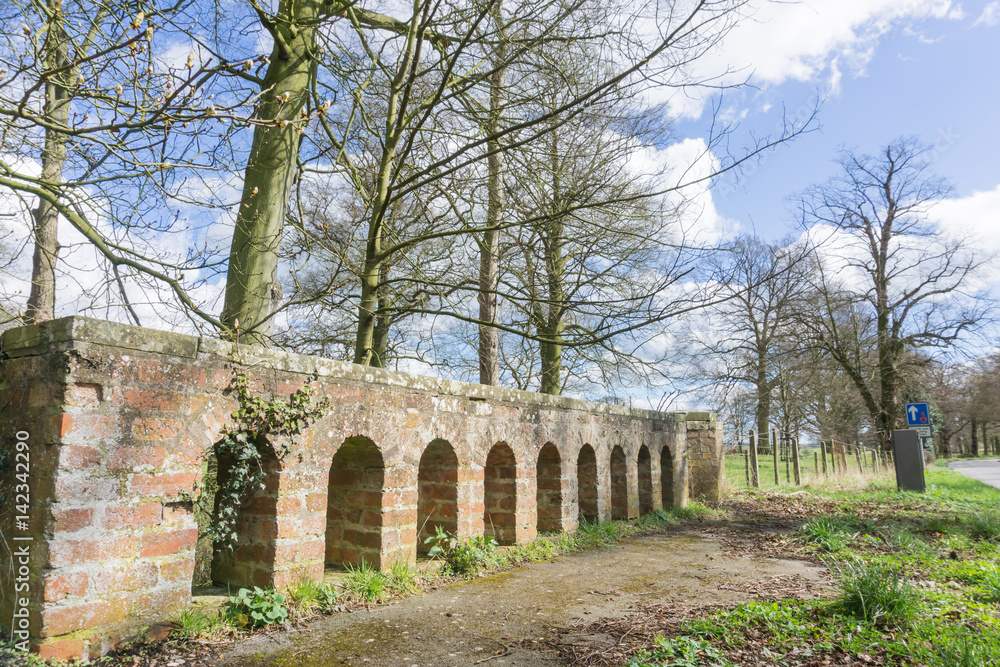 BRICK ARCHES IN THE COUNTRYSIDE, UK.