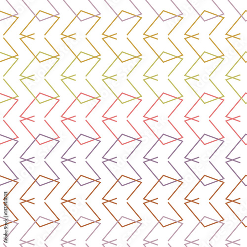 Seamless geometric horizontal pattern in pastel colors. Abstract ethnic texture for textiles, Wallpaper, and various designs. vector.