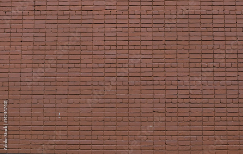 Red brick wall painted a big old