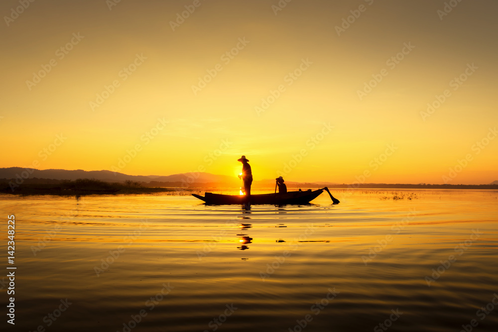 Fishermen can fish the golden morning light.