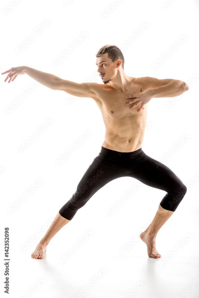 Young man dancing