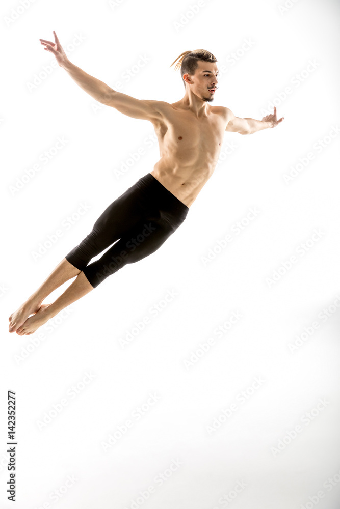 Young man dancing