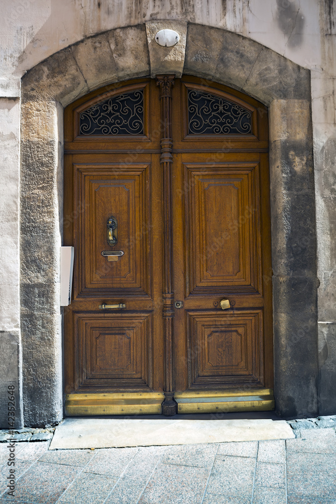 Wooden vintage door