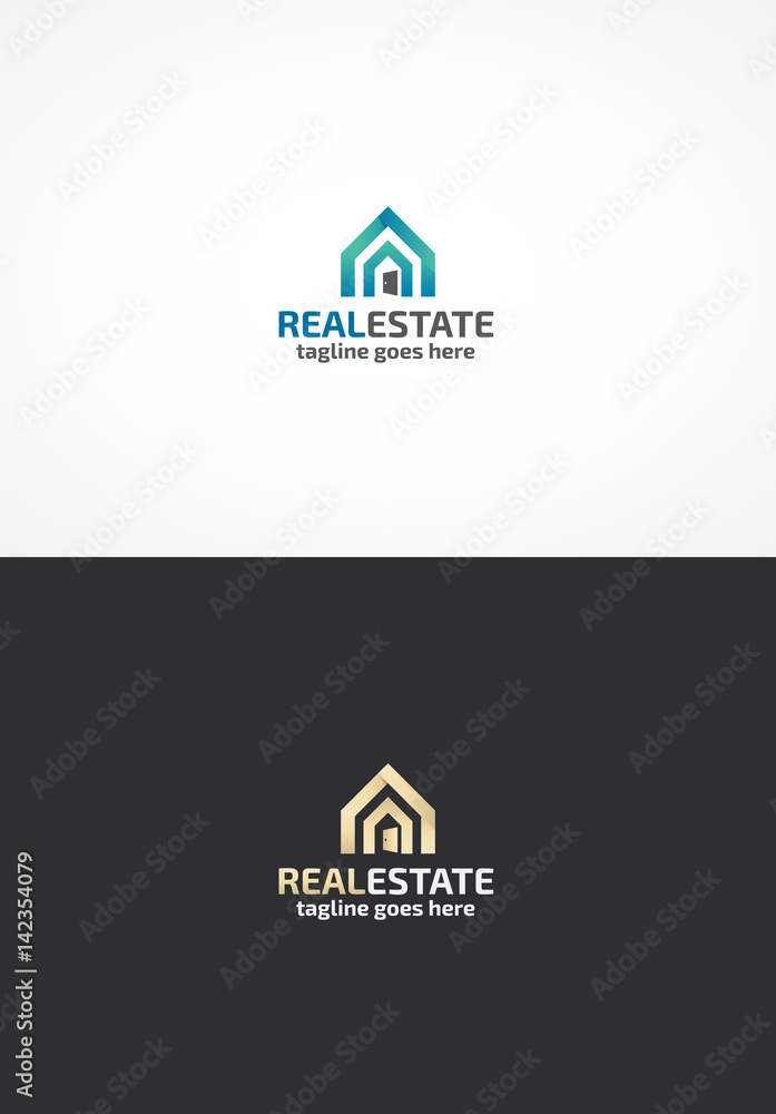 Real Estate logo. Real Estate logo.