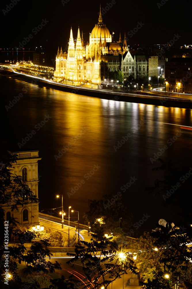 Obraz premium Budapest night view (부다페스트 야경)