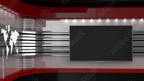 Quadro su tela Tv Studio