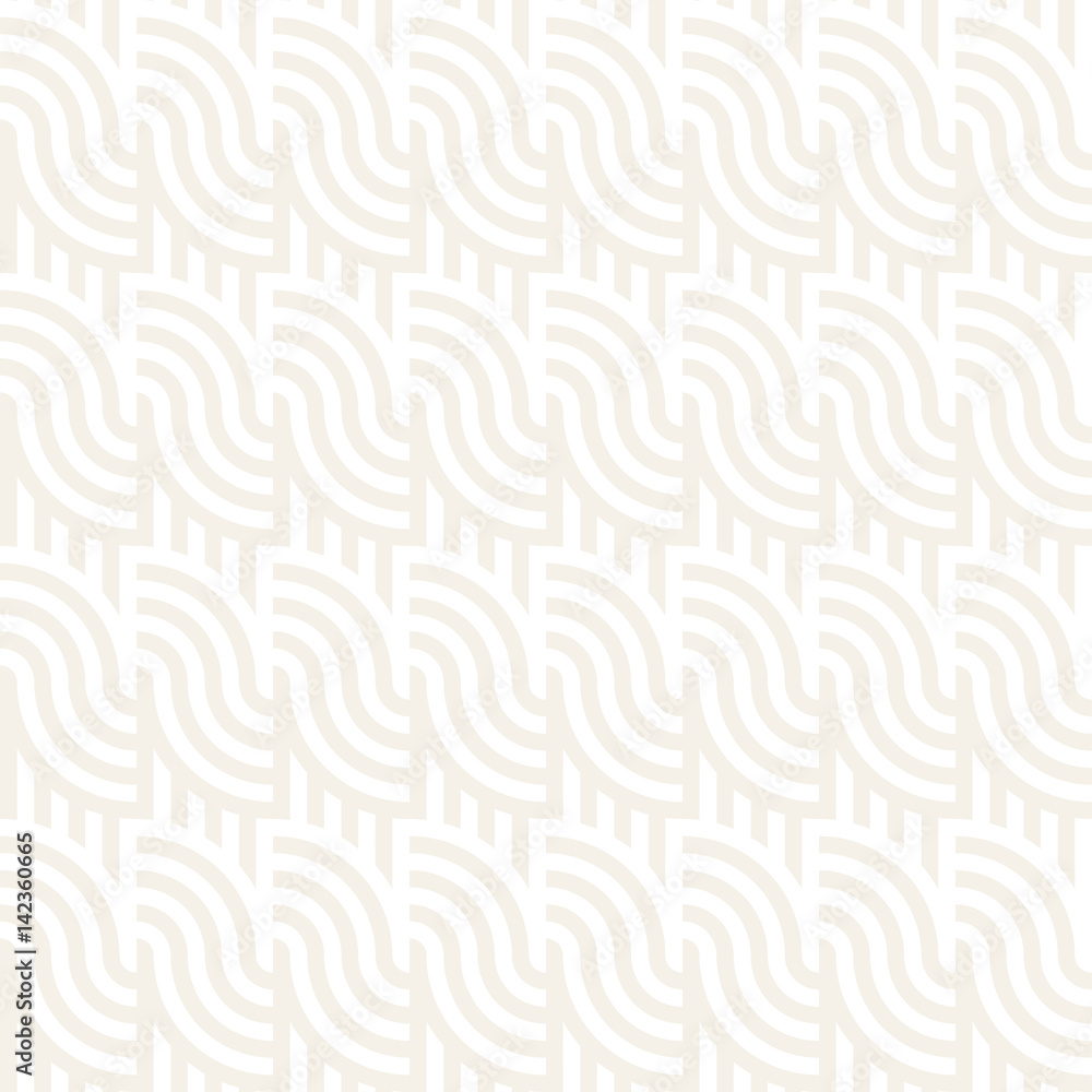 Seamless monochrome geometric pattern. Abstract stripy geometric background. Stylish vector lines print