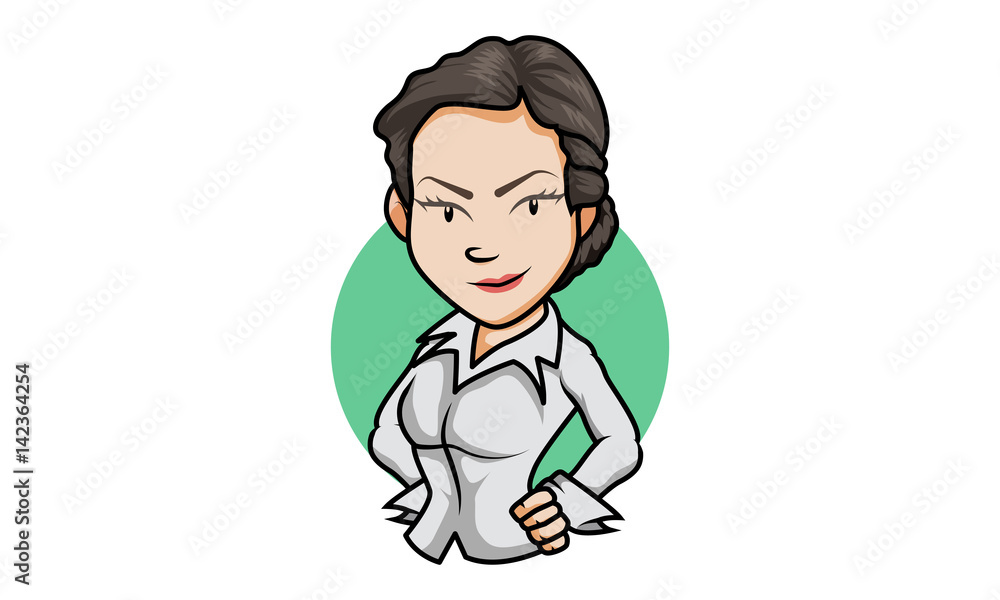 Office woman happy character vector, office woman happy icon Office woman happy character vector, office woman happy icon