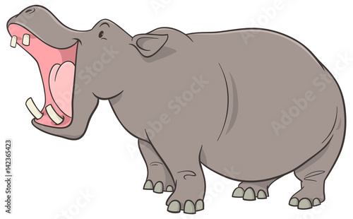 hippopotamus cartoon character