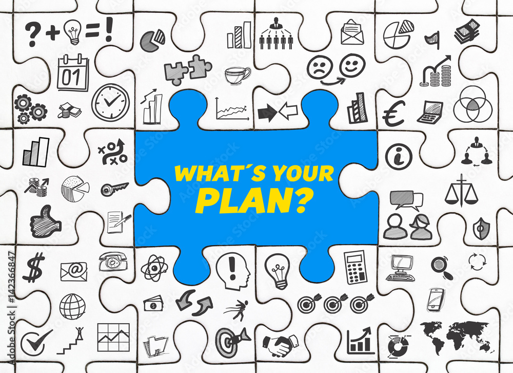 What´s your Plan? / Puzzle mit Symbole What´s your Plan? / Puzzle mit Symbole
