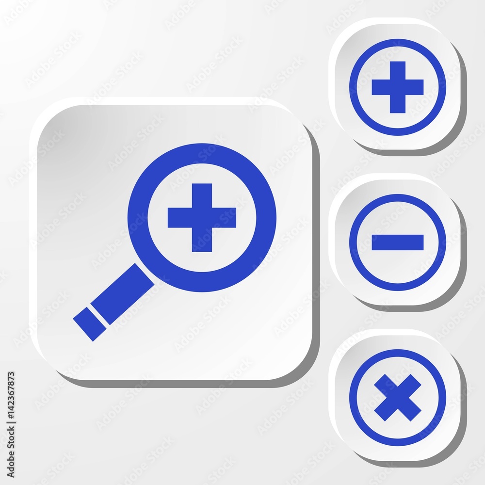 Fototapeta premium search icon stock vector illustration flat design