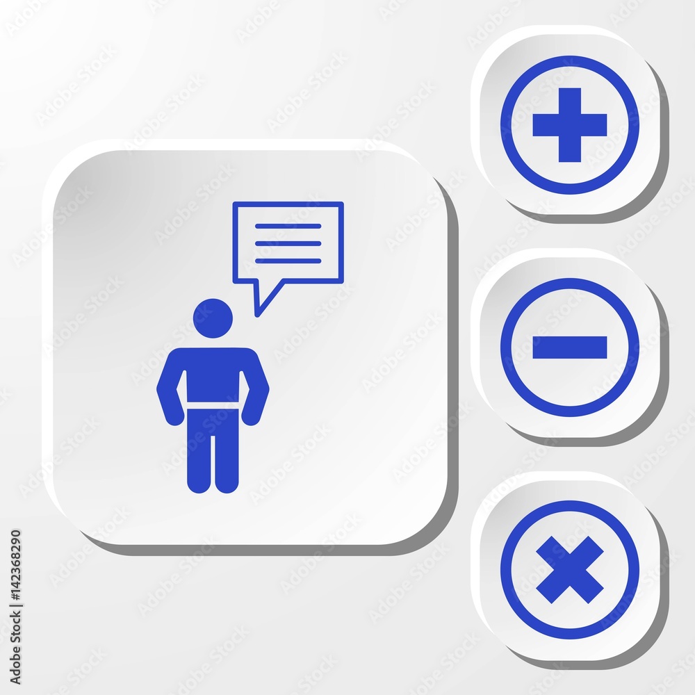 speaking of people, the chat icon stock vector illustration
