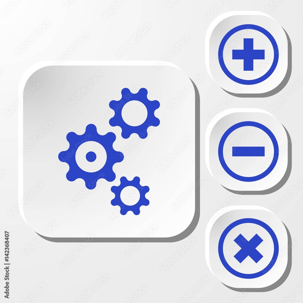 gear icon stock vector illustration flat design gear icon stock vector illustration flat design